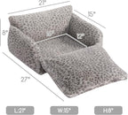 Hollypet Cat Bed Fluffy Plush Mutifuctional Double-Layer Soft Pet Couch - Image 3