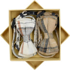 Cat Collar Breakaway with Bell and Bow Tie, Plaid Design Adjustable Safety - Image 2