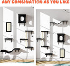 NUNU LAB Cat Wall Shelves Set, Scratching Post, Wall Shelves - Image 3