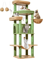 Taoqimiao 71 Inches Cat Tree for Large Cats 20lbs+, 3 Giant Perches, Widened - Image 9
