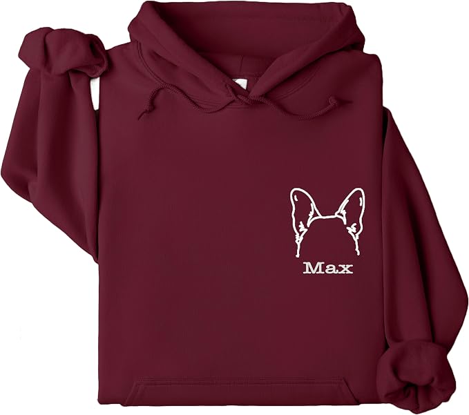 Custom Dog Mom Shirt for Women Pet Ears Sweatshirt by CustomUnique