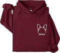 Custom Dog Mom Shirt for Women Pet Ears Sweatshirt by CustomUnique