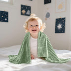 Soft Fleece Baby Blanket Ultra Cozy Green Baby Blankets - Image 8
