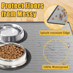 Large Dog Mat for Food and Water, 31.8"x23.8" Silicone Pet Feeding Mats - Image 5