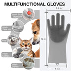Dog Washing Gloves for Shedding & Bathing - Image 6