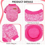 3 Pack Dog Sweaters for Small Dogs Girl Boy Winter Fleece Clothes Warm Soft Dog - Image 3