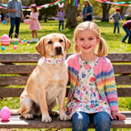 DOGWONG Easter Dog Collar, Cute Pink Easter Bunny Pet Collar Durable Holiday - Image 5