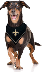 Pets First NFL New Orleans Saints TIE Bandana, Size Large/X-Large. Dog Bandana - Image 3