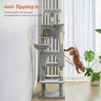 Sweetcrispy 66 inch Cat Tree Tower, Large Multi Level Cat Climbing Tower - Image 6