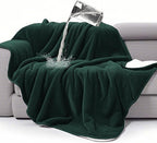 gogobunny Waterproof Bed Blanket, Reversible Sherpa Fleece Throw Blanket by gogobunny