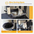81" Heavy Duty Cat Tree for Large Cats up to 20lbs - Image 3