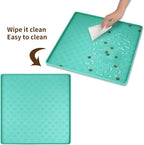 Ptlom Pet Placemat for Dog and Cat, Waterproof Non-Slip Silicone Feeding Bowl - Image 7