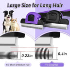 MIU COLOR Long Hair Pet Grooming Brush, Deshedding Tool - Image 2