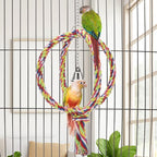 Bird Rope Swing Colorful Perch Climbing Toy - Image 4