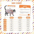 DENTRUN Hairless Cats Shirt Breathable Cat Daily Wear Clothes Stripe Vest - Image 5