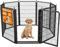 Dog Fence Outdoor Pens Outside, Portable Dog Play Pen 40" H 8 Panels Pet by Unknown