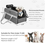 PETSFIT Multipurpose Center Console Dog Car Seat, Airline Approved Dog Car - Image 5