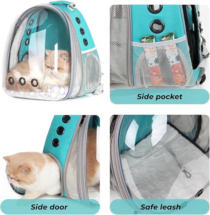 Lollimeow Cat Carrier Backpack, Expandable Bubble Pet Carrier - Image 6