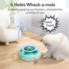 ORSDA Cat Toy, 3-in-1 Automatic Interactive Electronic Moving Ambush Feather - Image 5