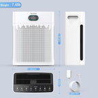 Air Purifiers for Home, PM 2.5 Air Quality Monitor Cover Up to 2200 Ft² - Image 9