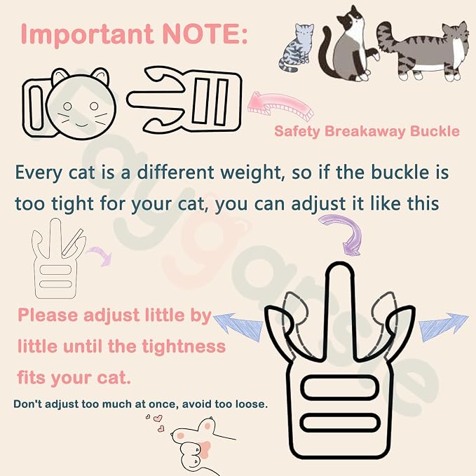 2 Pack Cotton Breakaway Cat Collars - Image 5