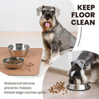 VIVAGLORY Dog Food Mat Flexmat Dog Bowl Mat, Placemat Food Tray - Image 2