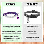 EXPAWLORER Soft Velvet Safe Cat Collars - Image 4