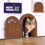Purrfect Portal Meow Manor® XL Interior Cat Door – No-Flap Pet Door by PurrfectPortal