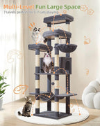 Taoqimiao 71 Inches Cat Tree for Large Cats 20lbs+, 3 Giant Perches, Widened - Image 8