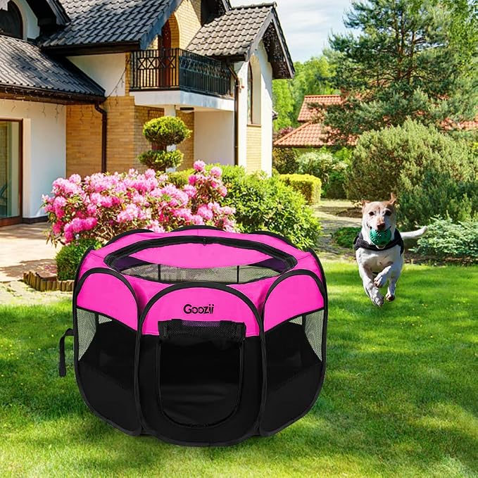 Portable Dog Playpen for Small Dogs Indoor Outdoor, Foldable Pet Puppy Playpens - Image 7