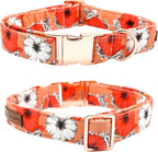 Fall Dog Collar, Pet Collar Bow Floral Pet Collar Girl Boy Holiday Collars Gift - Image 2