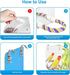 5.9" Bird Mirror with Rope Perch Bird Toys Swing, Comfy Perch - Image 3