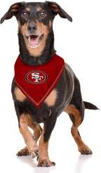Pets First NFL SAN Francisco 49ERS TIE Bandana, Small/Medium. Dog Bandana Scarf - Image 3