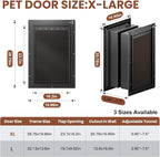 3-Flap XL Dog Door, All Aluminum Alloy Extra Large Dog Door door - Image 6