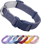 Dynmeow Soft and Breathable Cotton Dog Collar, Durable Adjustable Pet Collar by Dynmeow