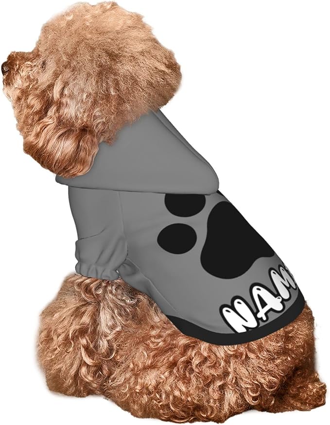 Custom Dog Hoodie Warm with Your Photo Text Logo Name Personalized Dog Clothes - Image 4