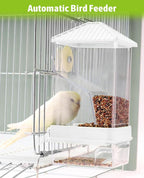 Hamiledyi Automatic Bird Feeder No Mess Bird Cage Feeder Seed Food Container - Image 6