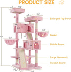 WEEWAY Cat Tree Tower for Indoor Cats, Stand House Condo Cave, Sisal Scratching - Image 2