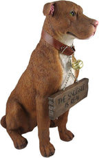 DWK Front Porch Dog Outdoor Welcome Sign Decorative Statue | Cute Dog Welcome - Image 4