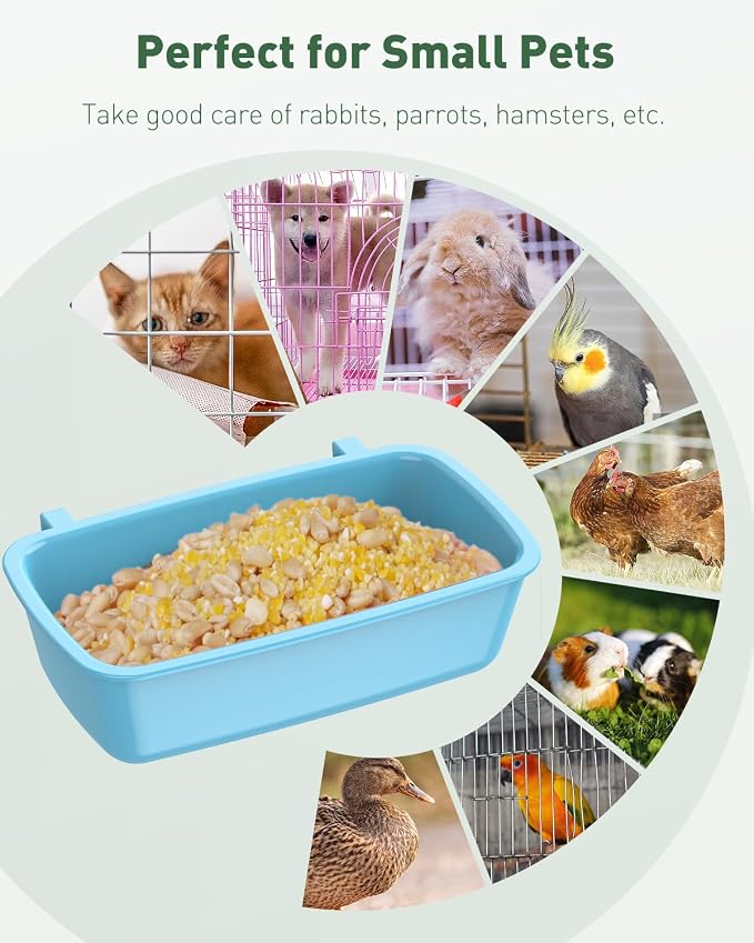 Pawfly Hanging Feeder, Food and Water Container, Feeding Dishes Coop Cups - Image 2