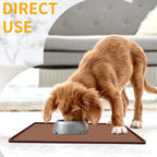 Ptlom Pet Placemat for Dog and Cat, Waterproof Silicone Pet Feeding Bowl Mats - Image 3
