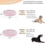 WNPETHOME Calming Dog Bed for Large Dogs, Anti-Anxiety Donut Pet Bed, Fluffy - Image 5