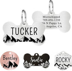 Ultra Joys Stainless Steel Pet ID Tag Dog Name Tags Personalized Front and Back by UltraJoys