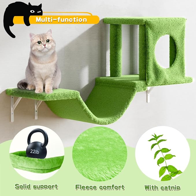 NUNU LAB Cat Wall Shelves, Indoor Cat Furniture - Image 6