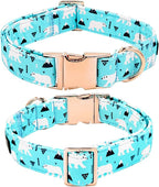 Dog Collar, Bow Collar Blue Bear Pattern Pet Collar Cute Bow Tie Soft Girl Boy - Image 4