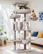 Taoqimiao 71 Inches Cat Tree for Large Cats 20lbs+, 3 Giant Perches, Widened by Taoqimiao