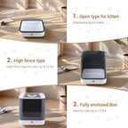 Foldable Cat Litter Box, Fully Enclosed Litter Box - Image 3