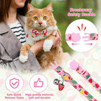 Cat Collar with Bell Bow Tie Fruit Breakaway Bowtie Cat Collar - Image 4