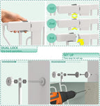 51" Extra Tall Cat Gate 28.5"-48.7" Wide, Auto Close, Pressure Mounted - Image 6