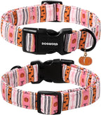 DOGWONG Fall Dog Collar- Pink Halloween Dog Collars Adjustable Classic - Image 2